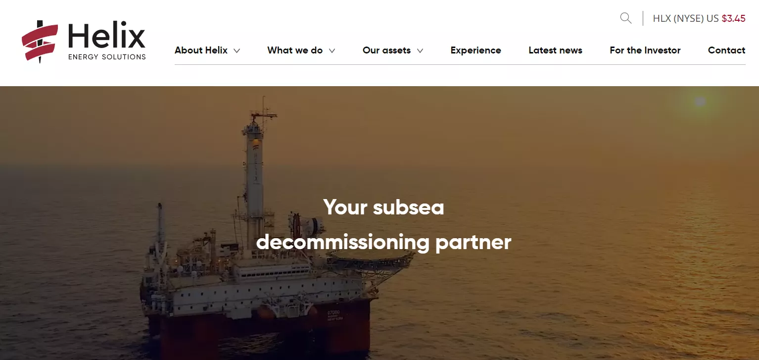 Helix Energy Solutions Group, Inc. NYSE: HLX