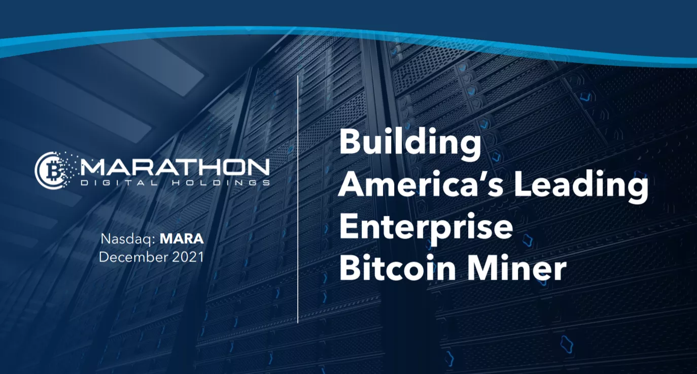 Marathon Digital Holdings NASDAQ: MARA
